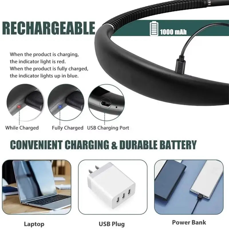 adjustable neck reading light