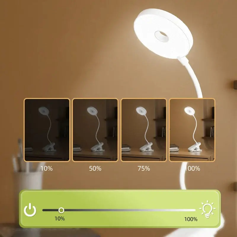 adjustable clamp reading light