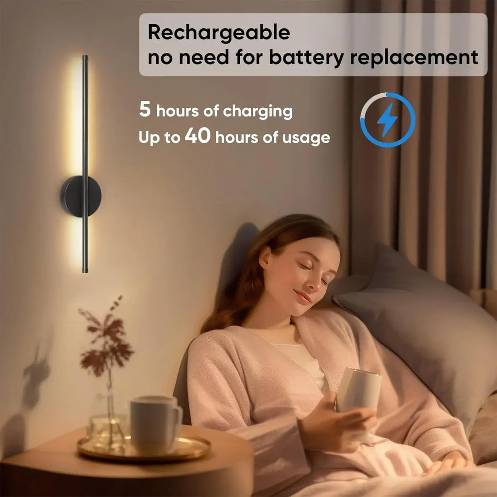 LED reading lamp for wall mounting