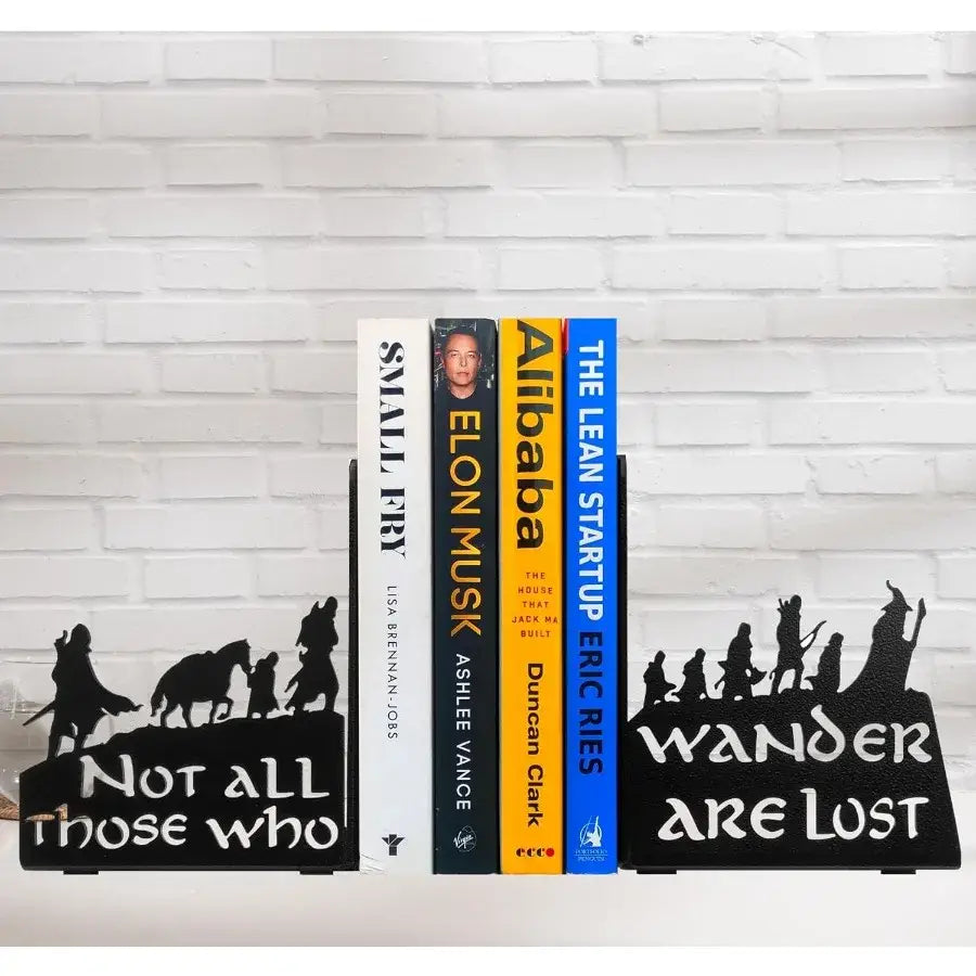 fantasy themed bookend featuring lord of the rings design
