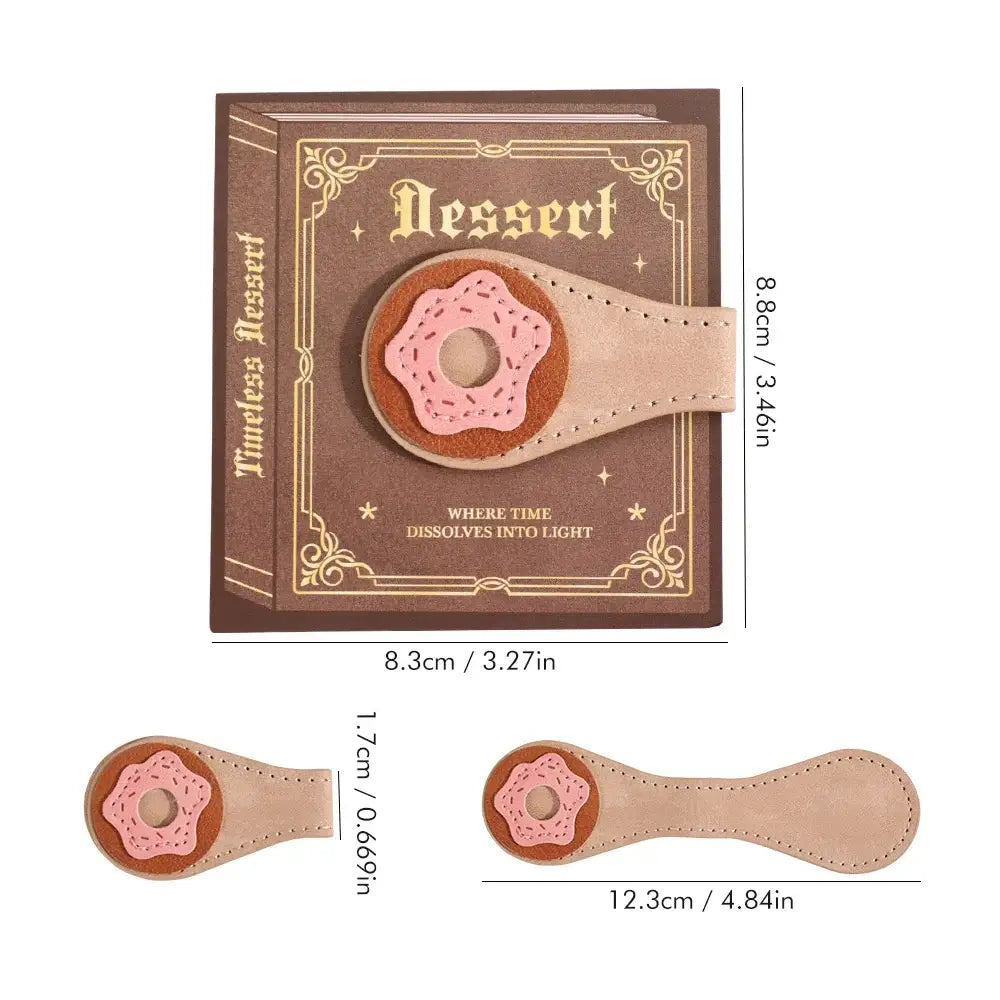 leather bookmark featuring animal embroidery