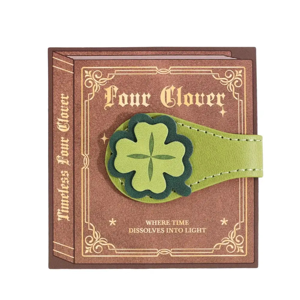 floral leather bookmark that sticks to pages