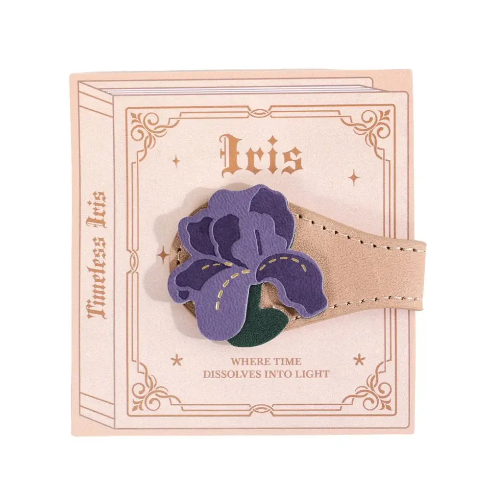 unique leather flower bookmark for book lovers