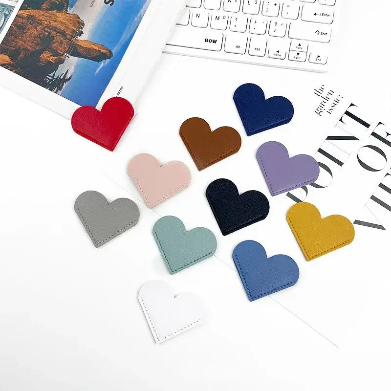 magnetic heart shaped bookmark