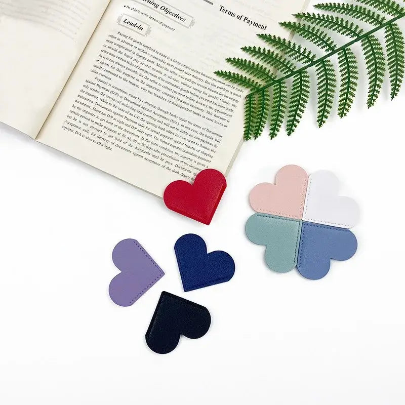heart bookmark with magnetic closure