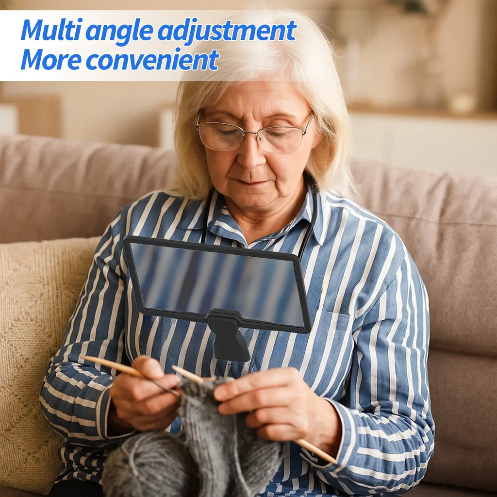 wearable magnifier with adjustable lens