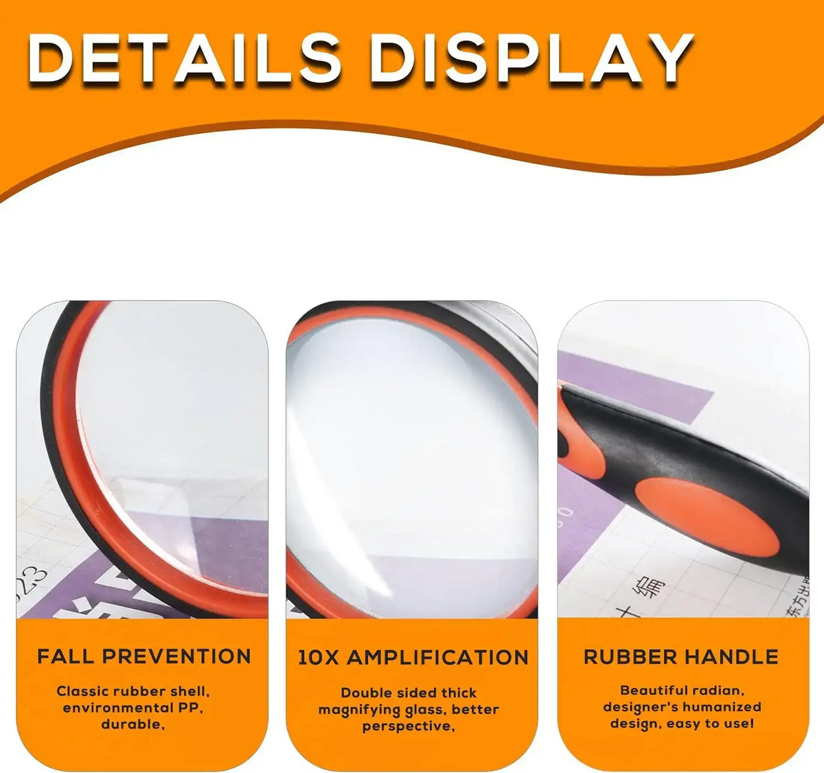 Magnifying glass for reading elderly