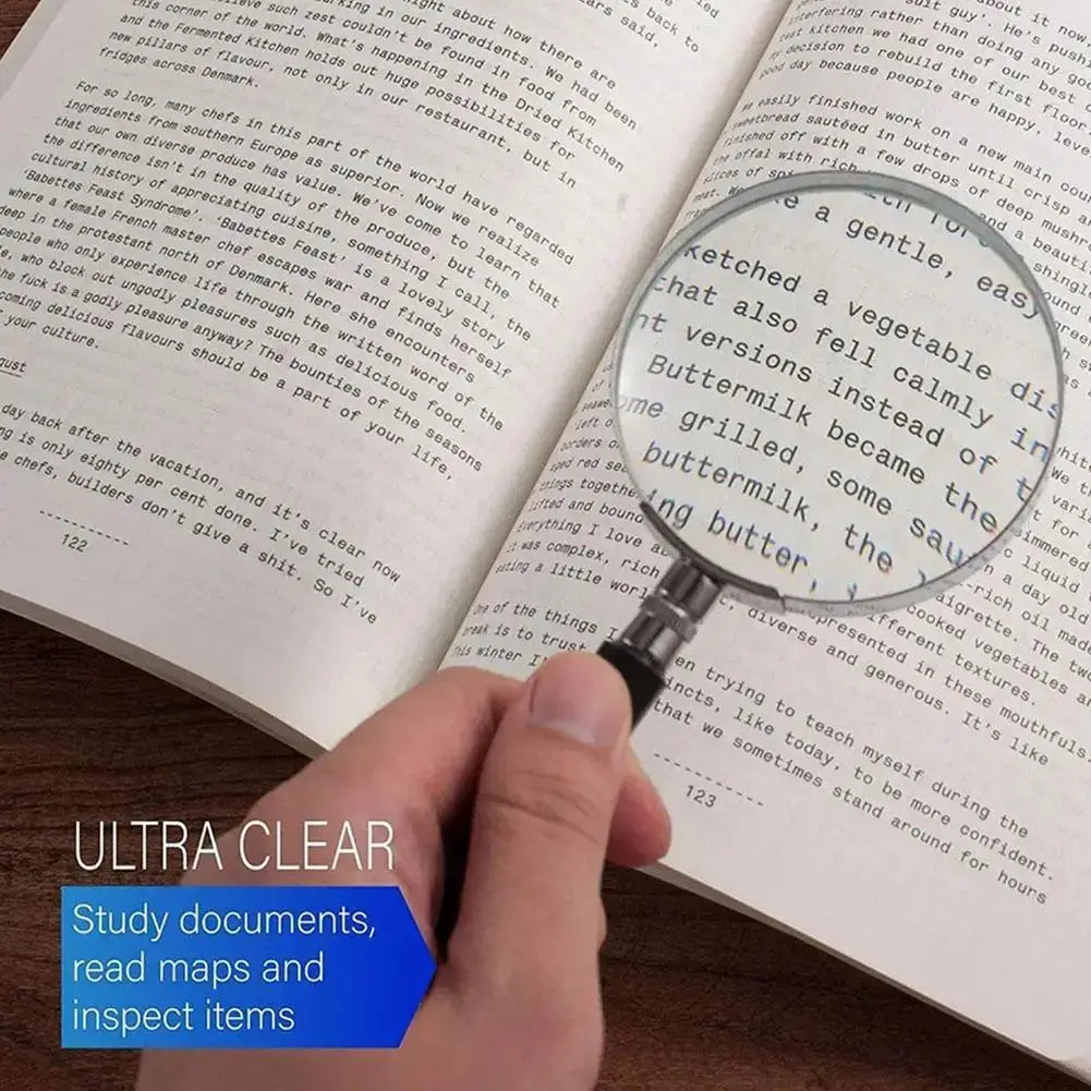 high magnification reading glass