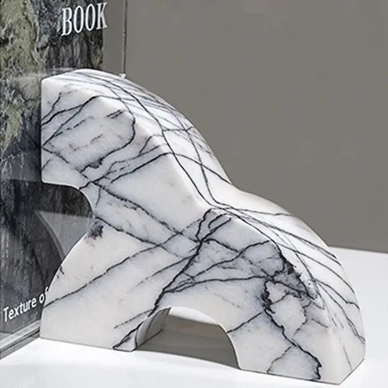 luxury marble bookends for books