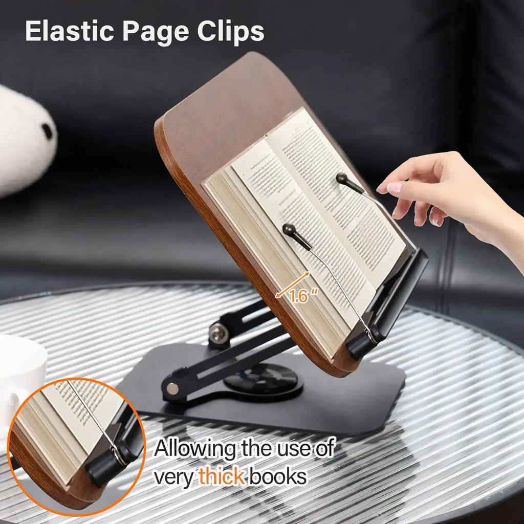 metal book holder stand for desk