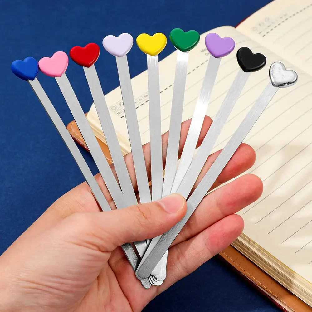 functional metal clip bookmark for organization