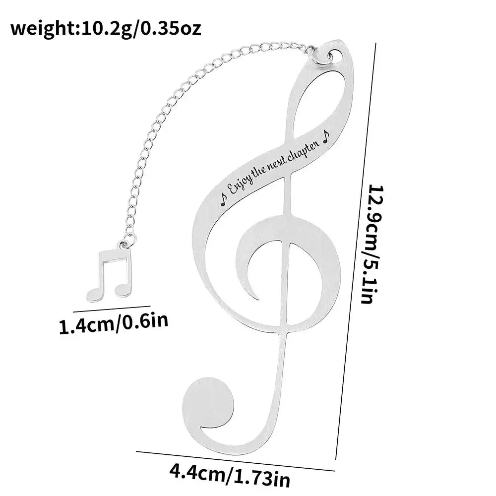 stylish metal page marker with charms