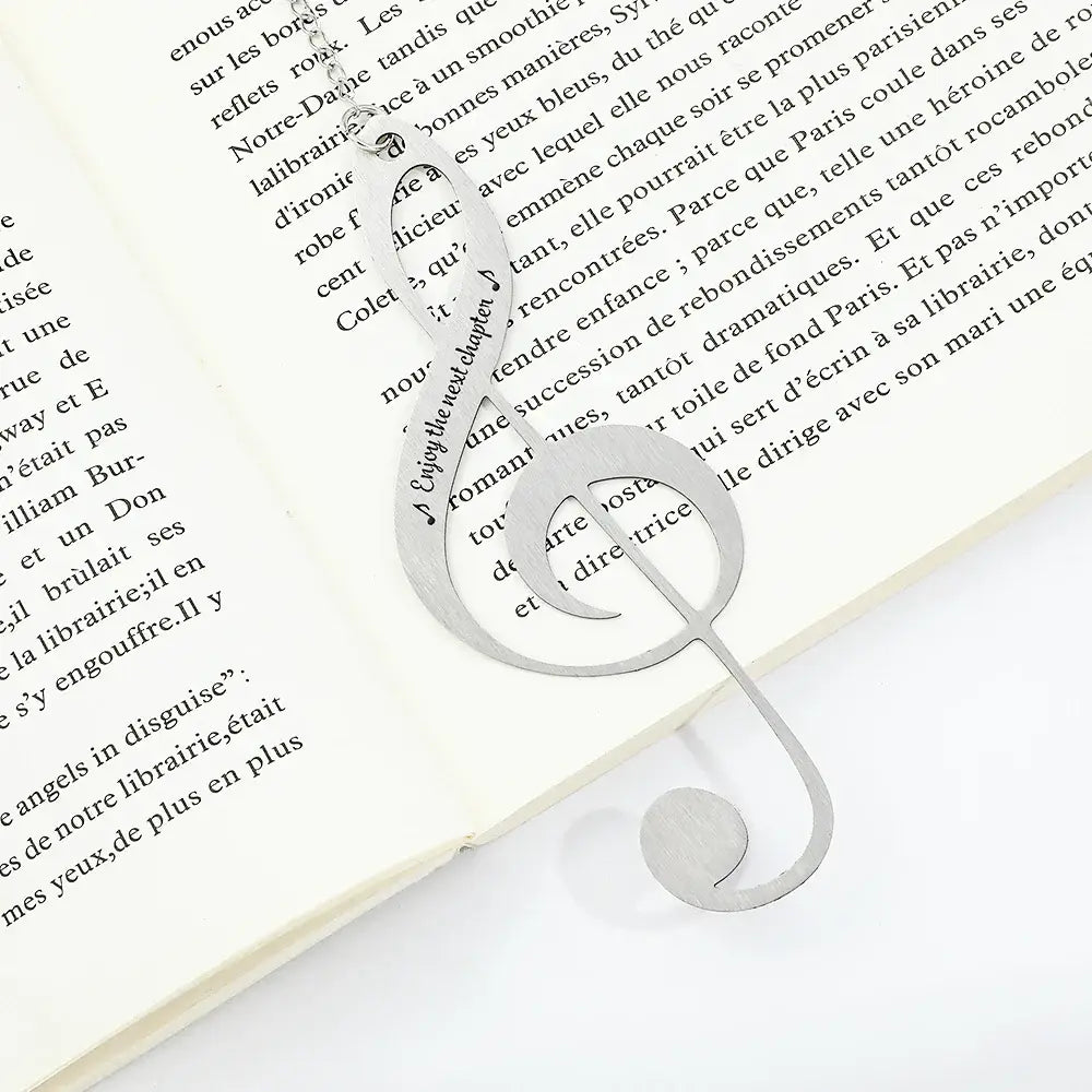 metal bookmark with decorative charms