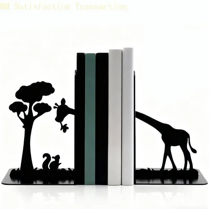 Metal books stand bookend