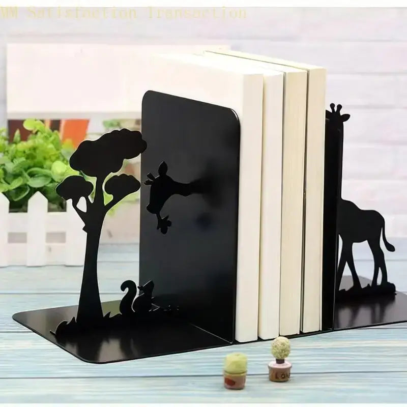 metal bookend for organizing books