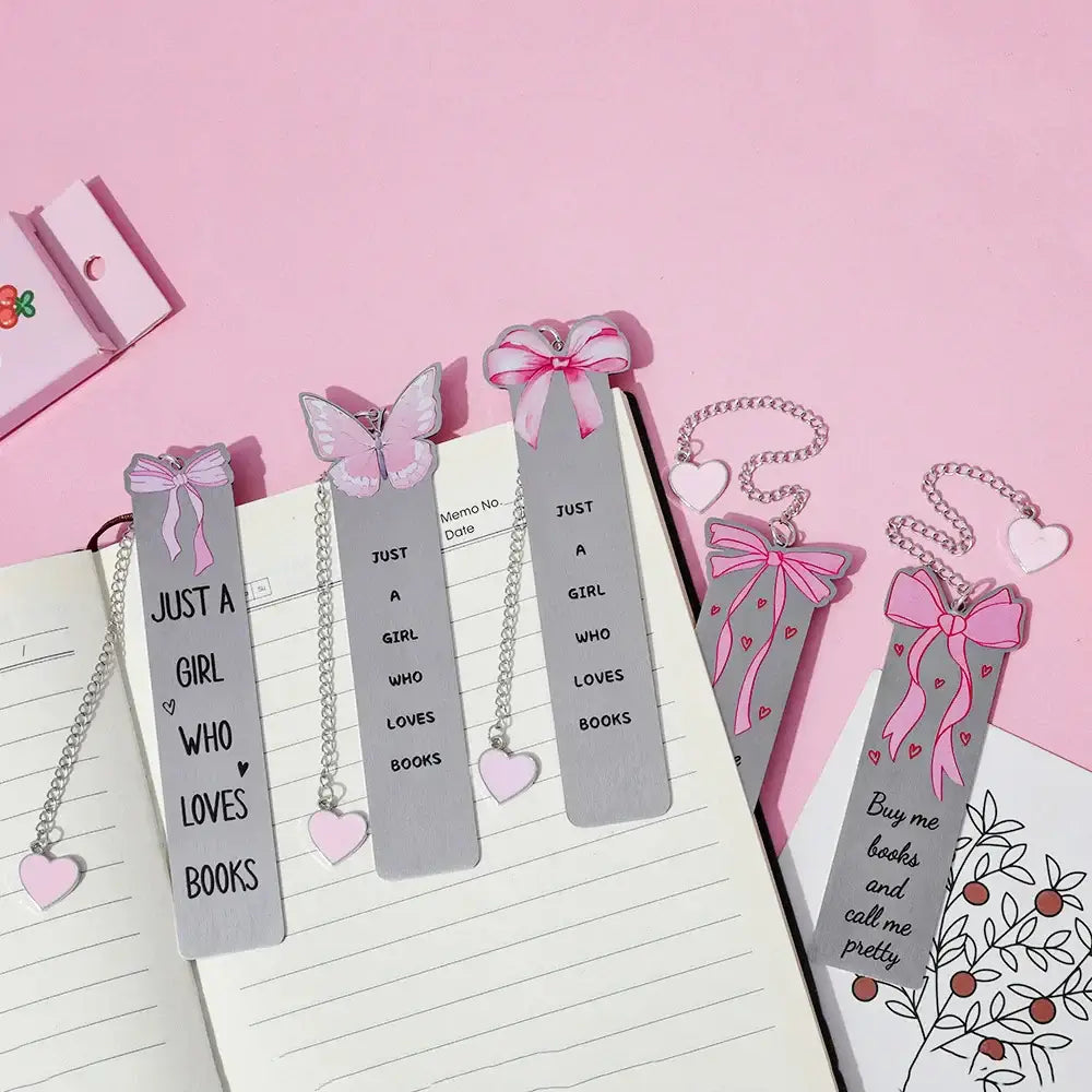 elegant metal butterfly book clip