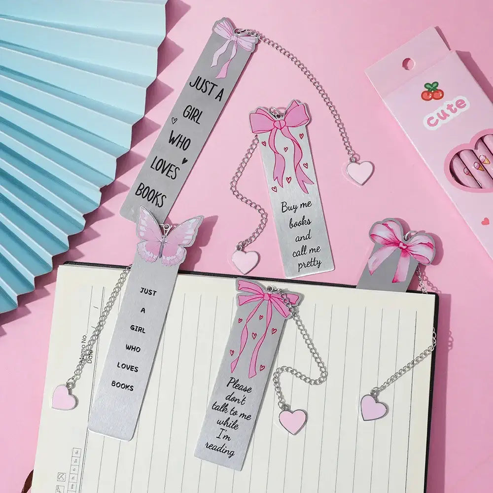 charming metal butterfly reading accessory