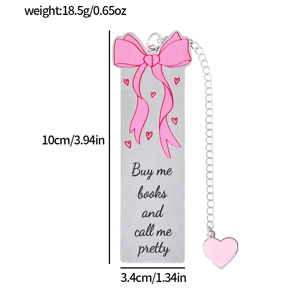 butterfly designed metal page marker