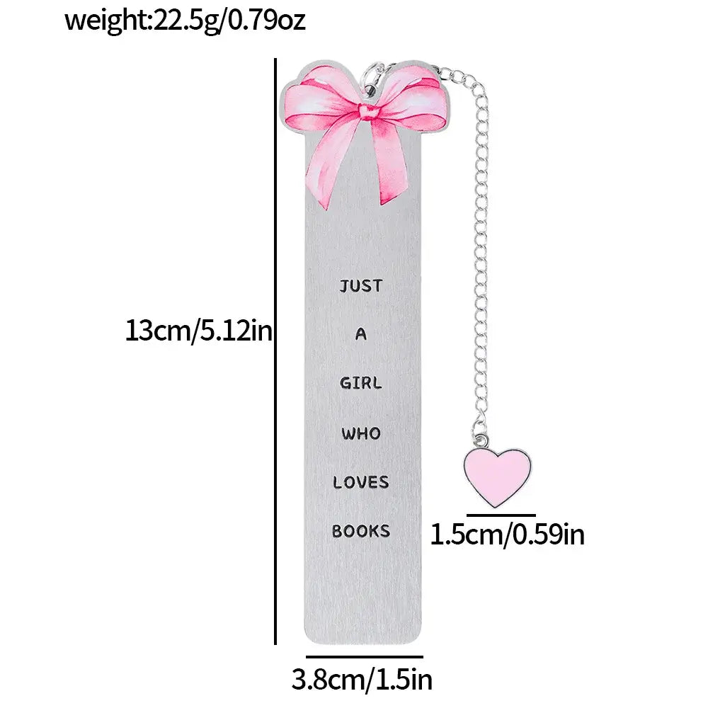 lightweight metal bookmark with butterfly motif