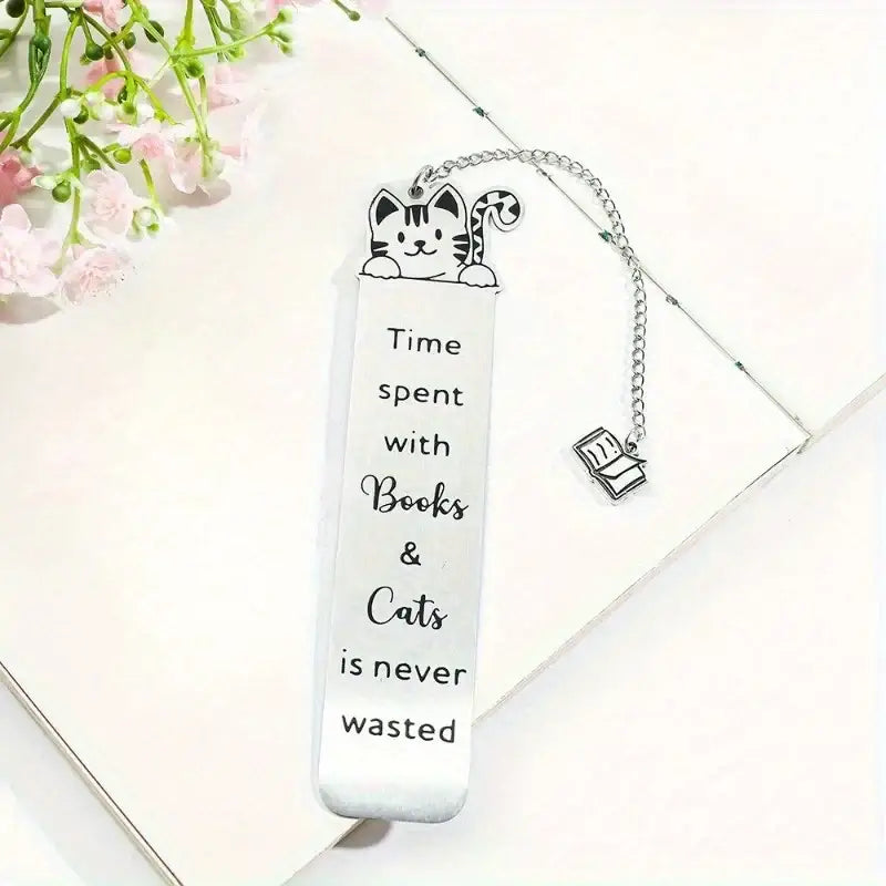 stylish chain bookmark in metal