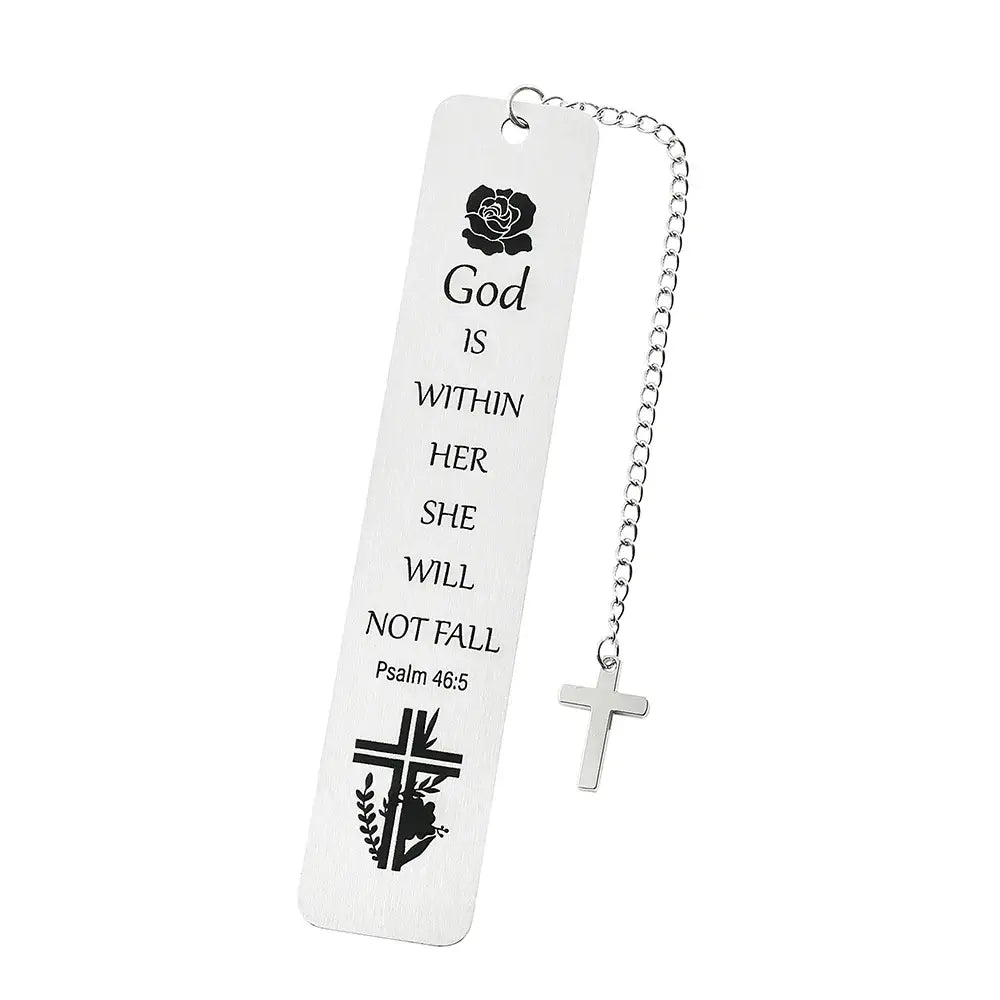 decorative metal cross bookmark