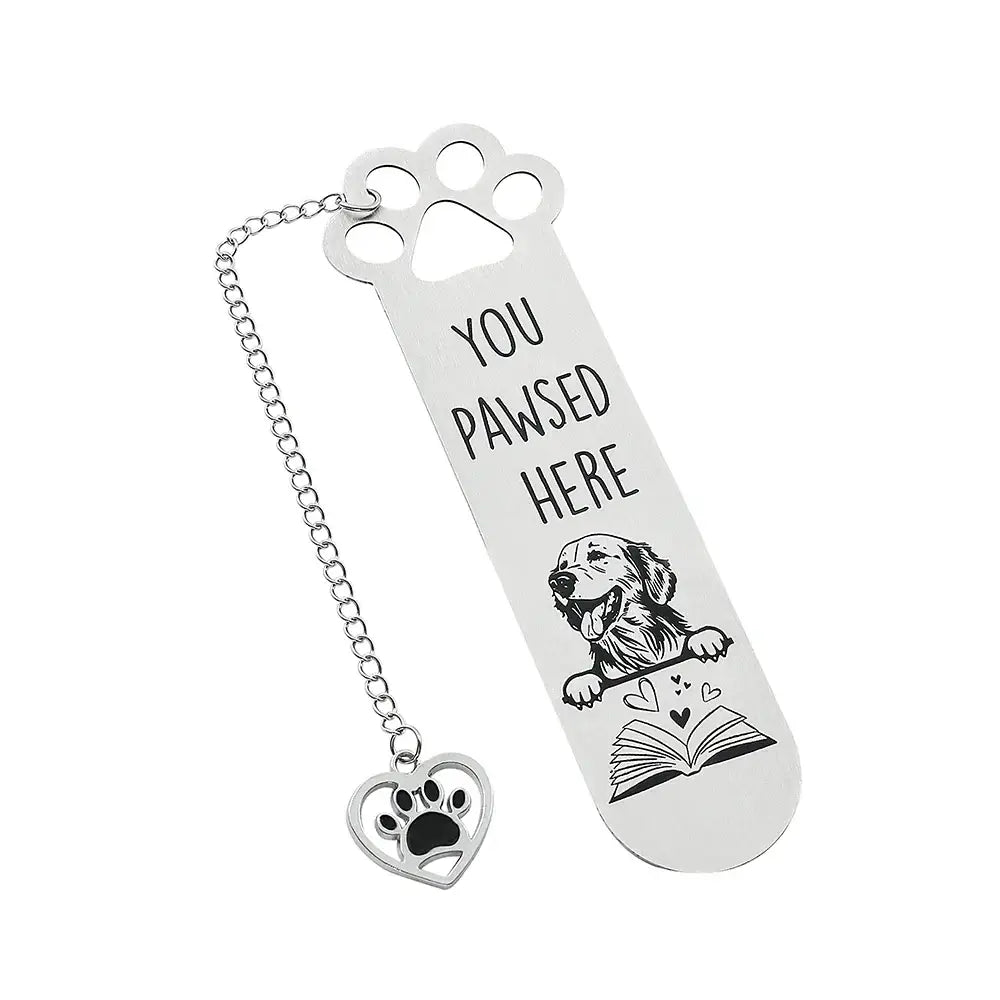unique engraved bookmark made of metal