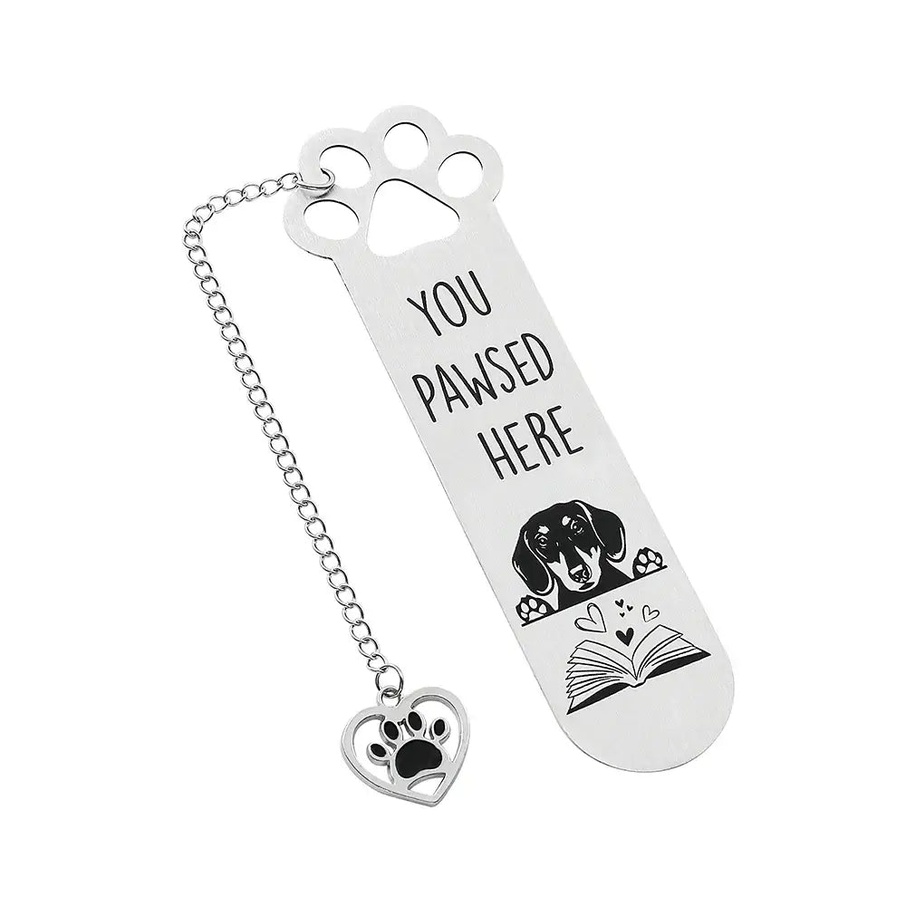 metal bookmark with engraved design