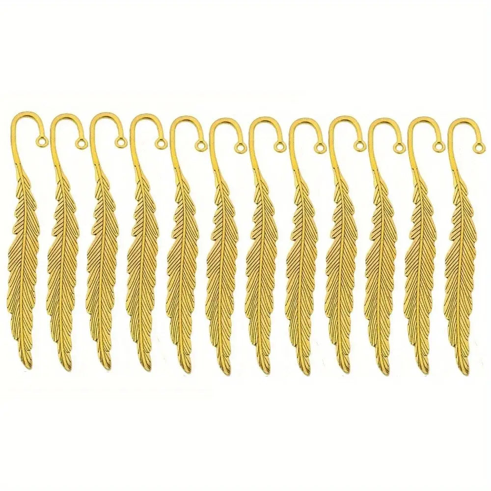 lightweight feather bookmark made of metal