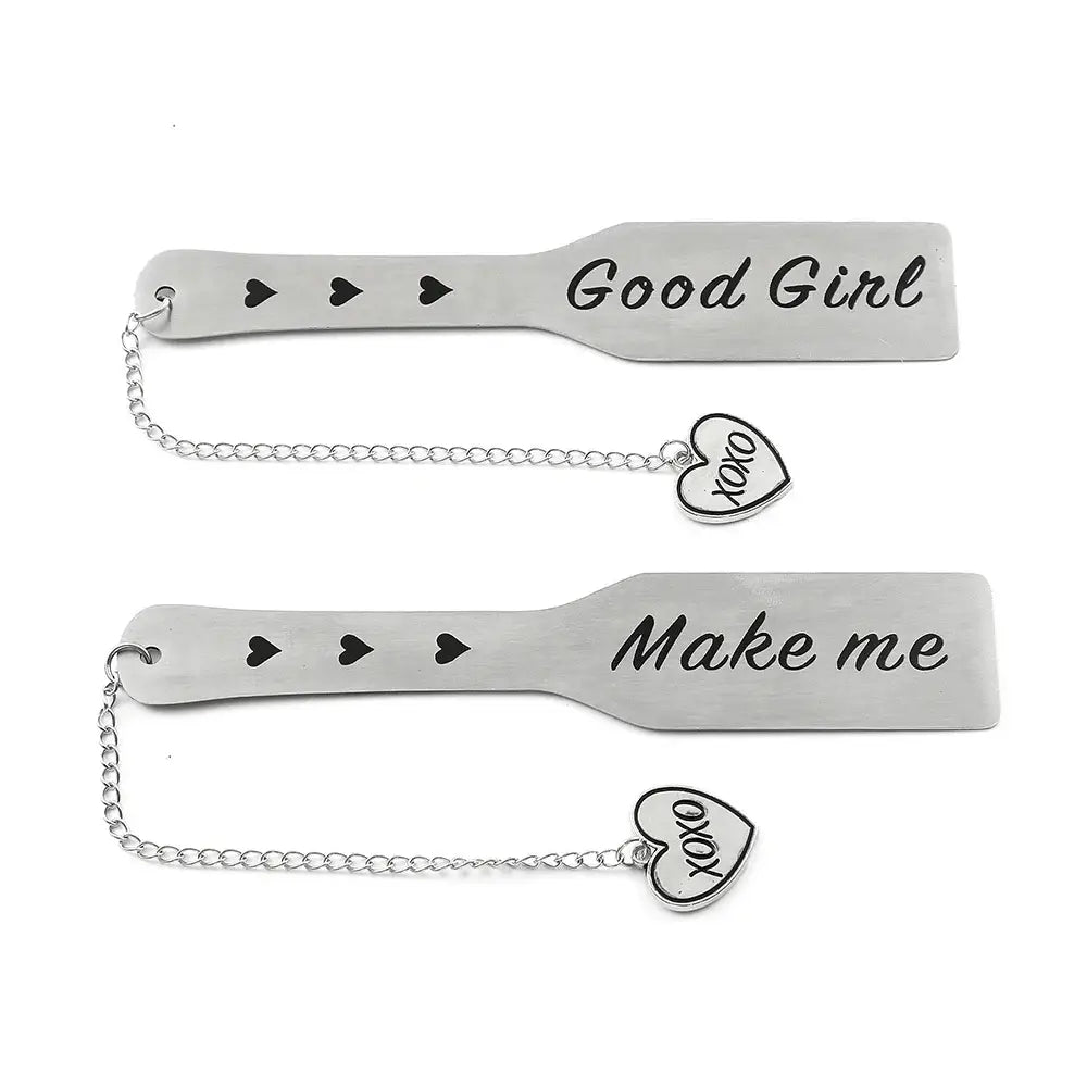 metal bookmark in heart shape