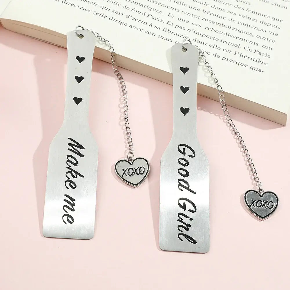 creative heart metal bookmark