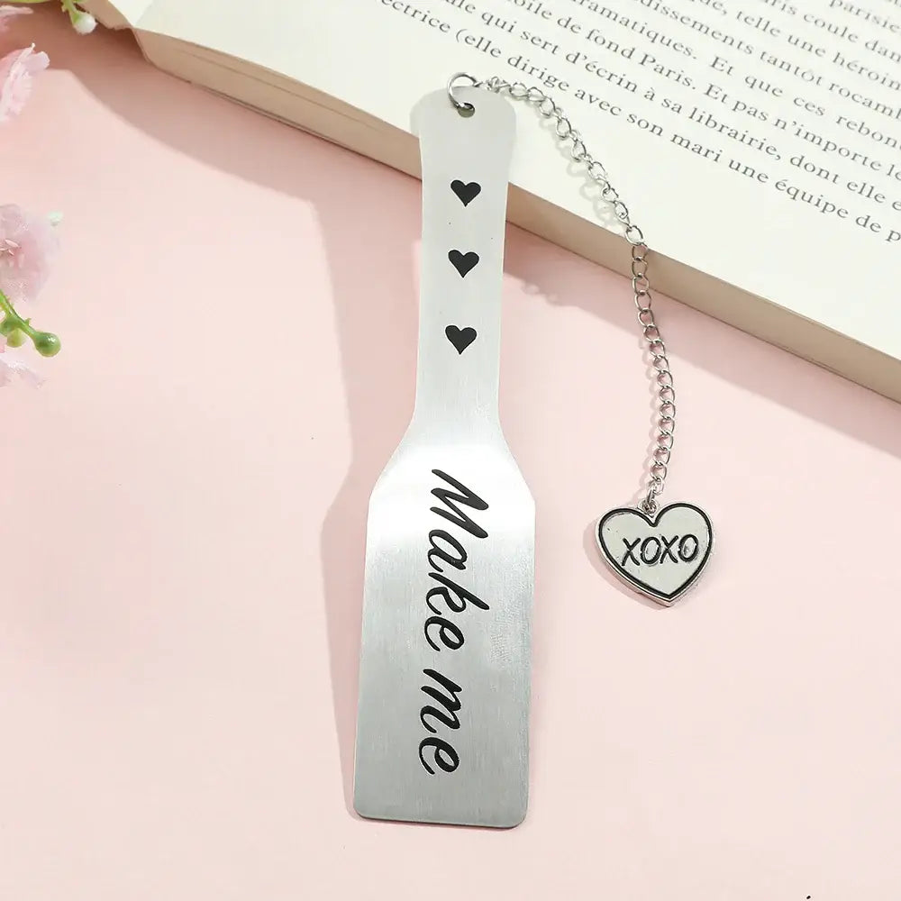 stylish heart shaped bookmark