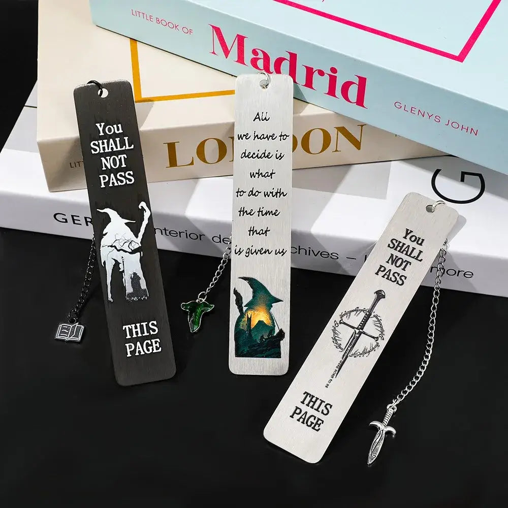 durable metal bookmark for books