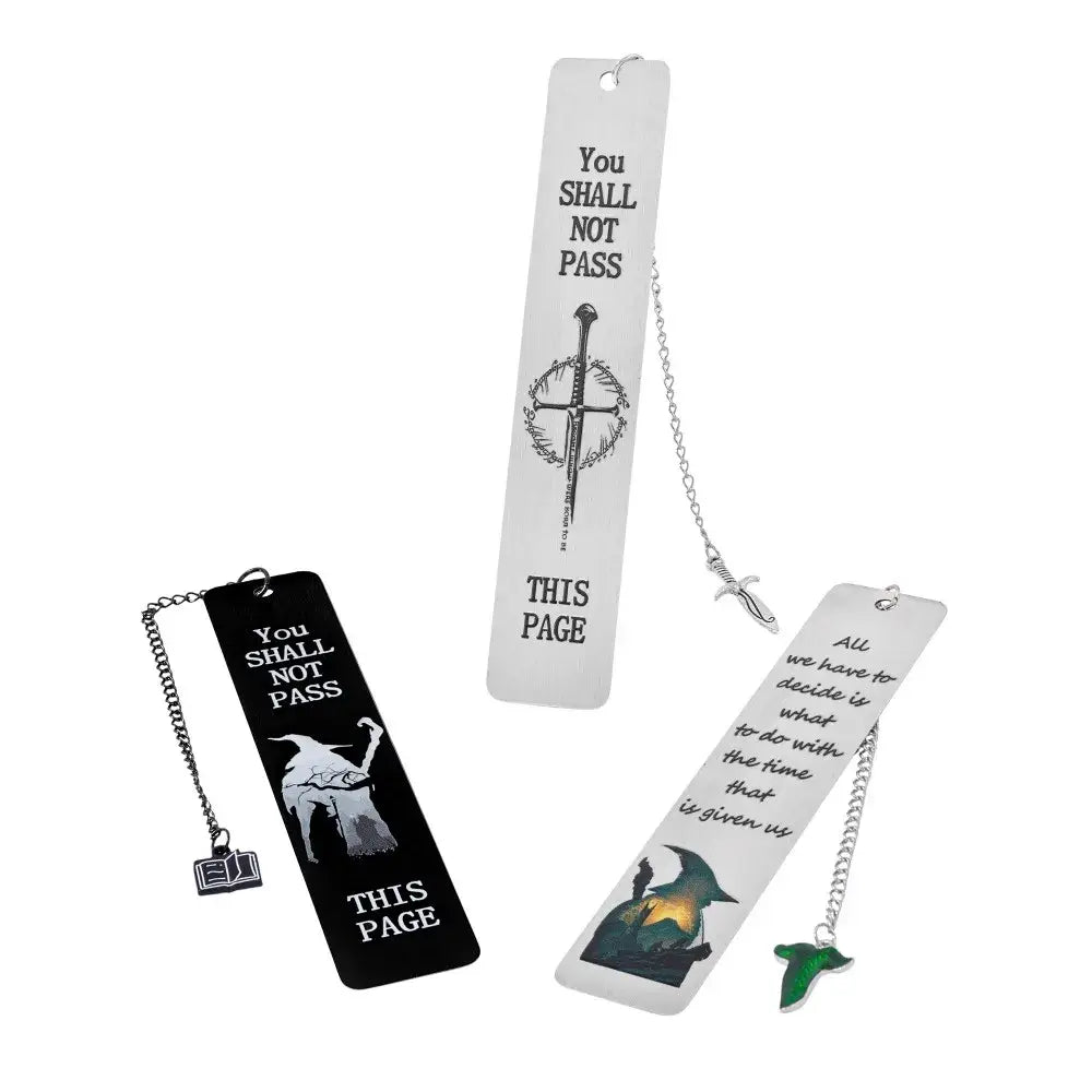 metal bookmark with hollow design