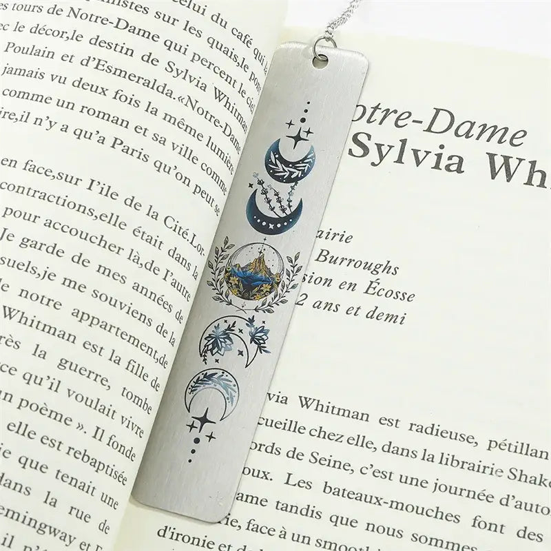 metal bookmark with star design