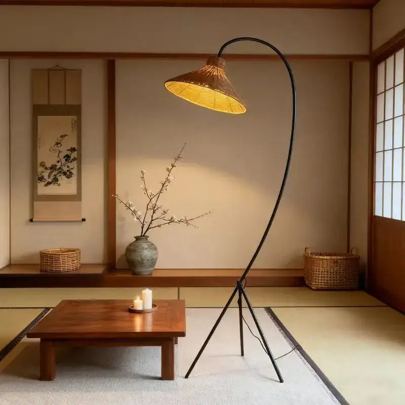 Mid Century reading lamp with modern design