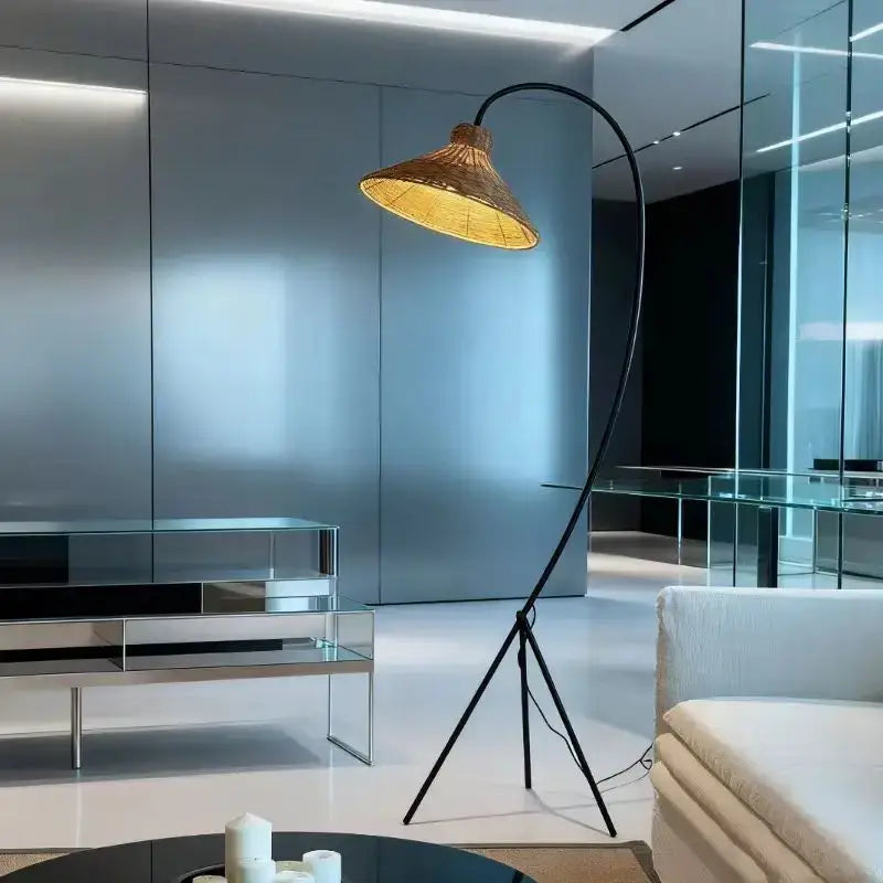 Floor lamp inspired by Mid Century decor