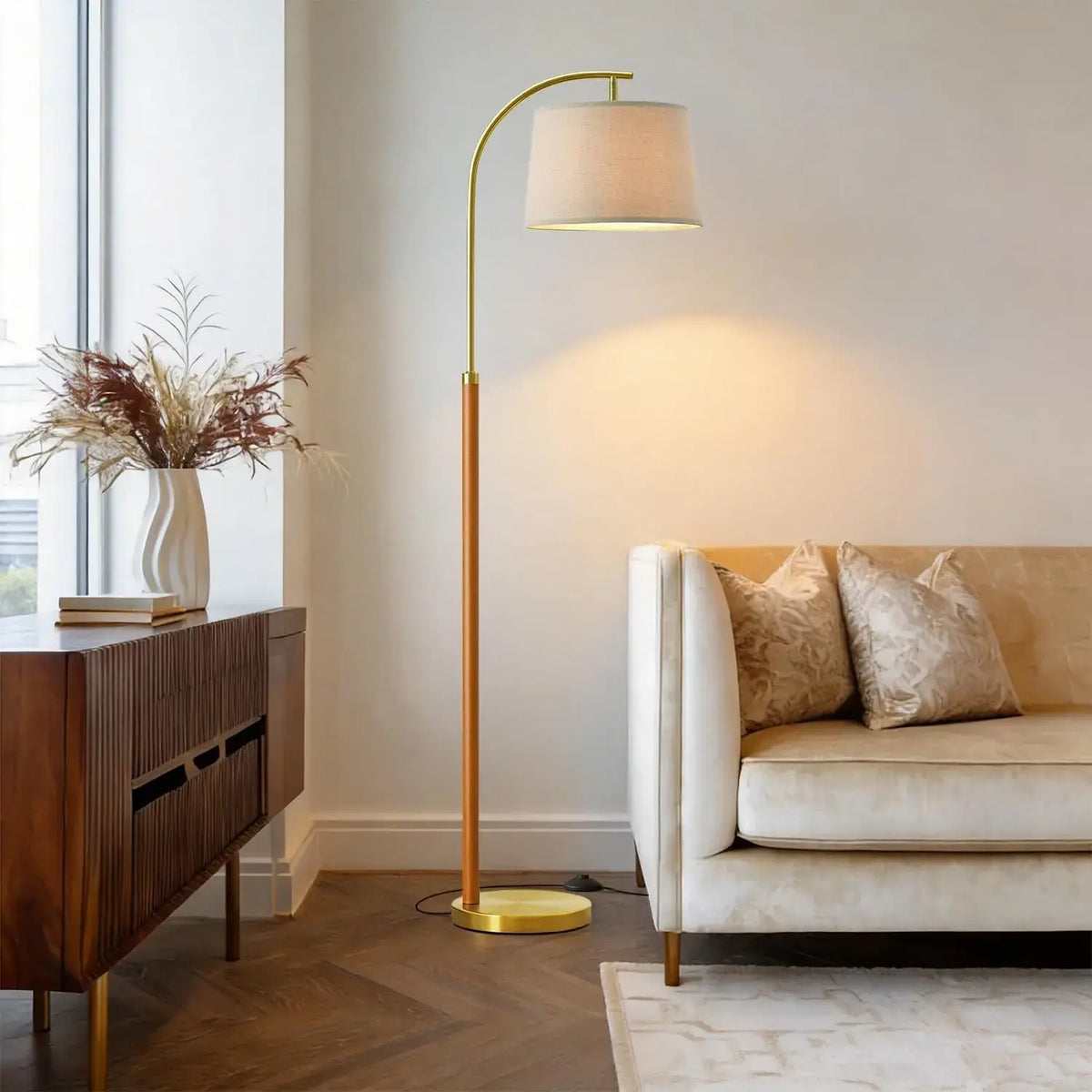 contemporary arc floor lamp