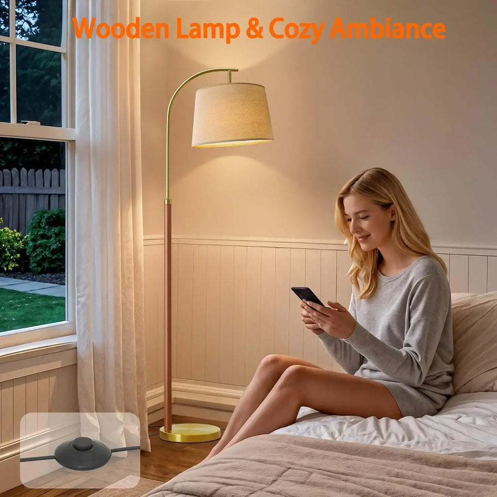 modern curved floor lamp
