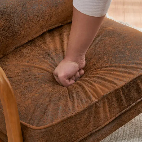 stylish leather reading chair