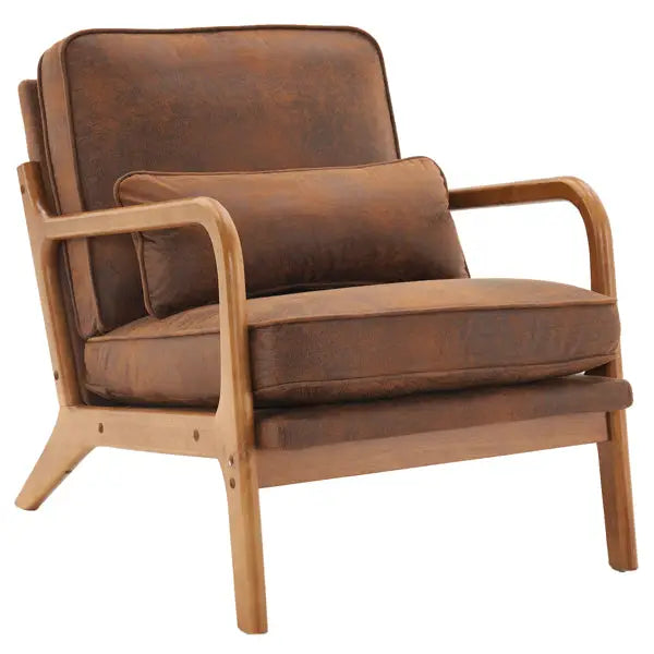 modern reading chair with soft cushions