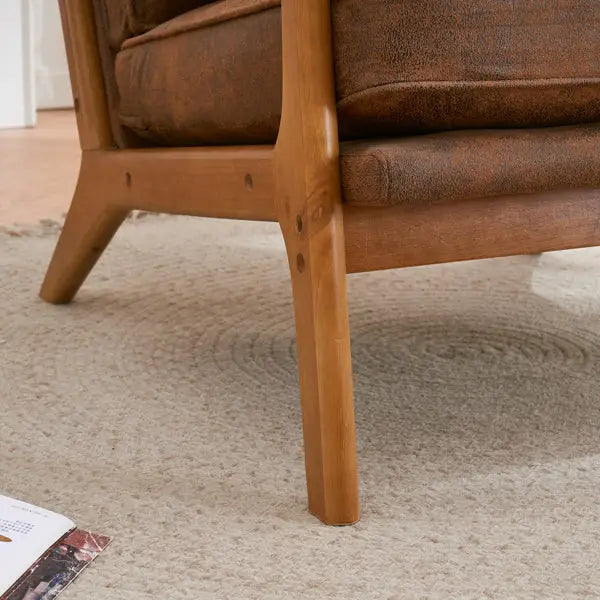 luxurious leather chair perfect for reading