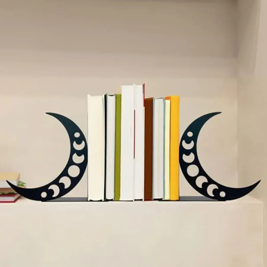 moon themed bookends for stylish decor