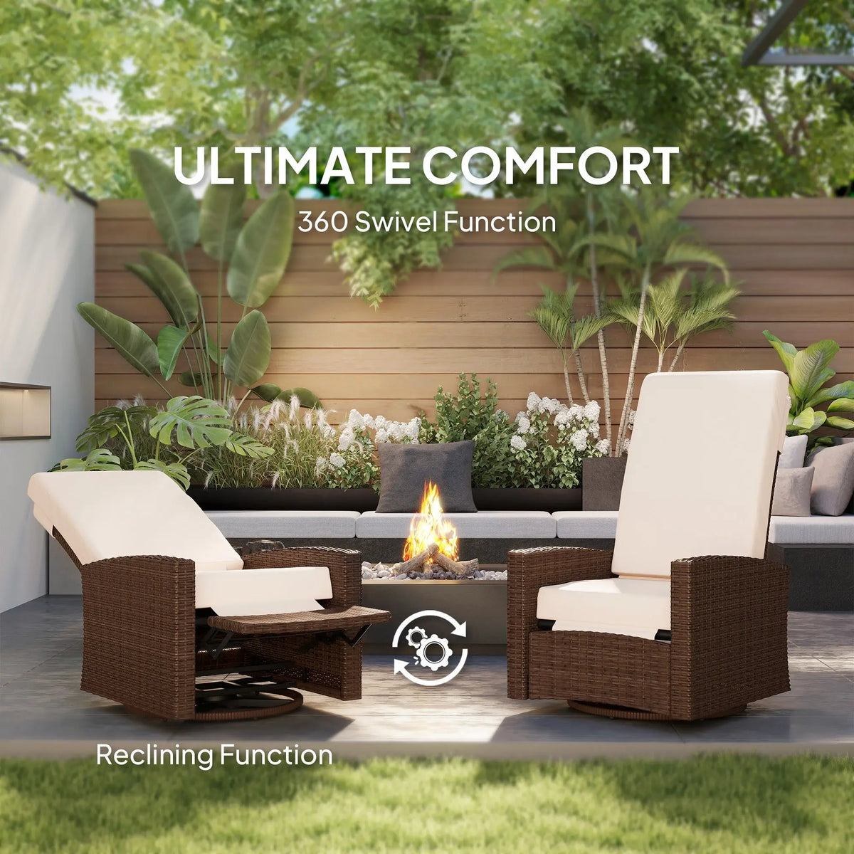 ergonomic patio reading chair