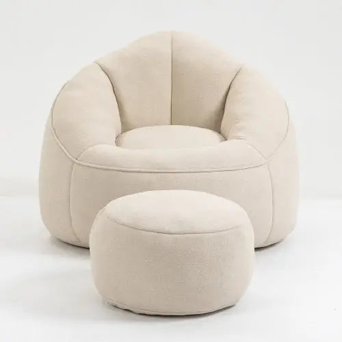 comfortable reading chair with footrest