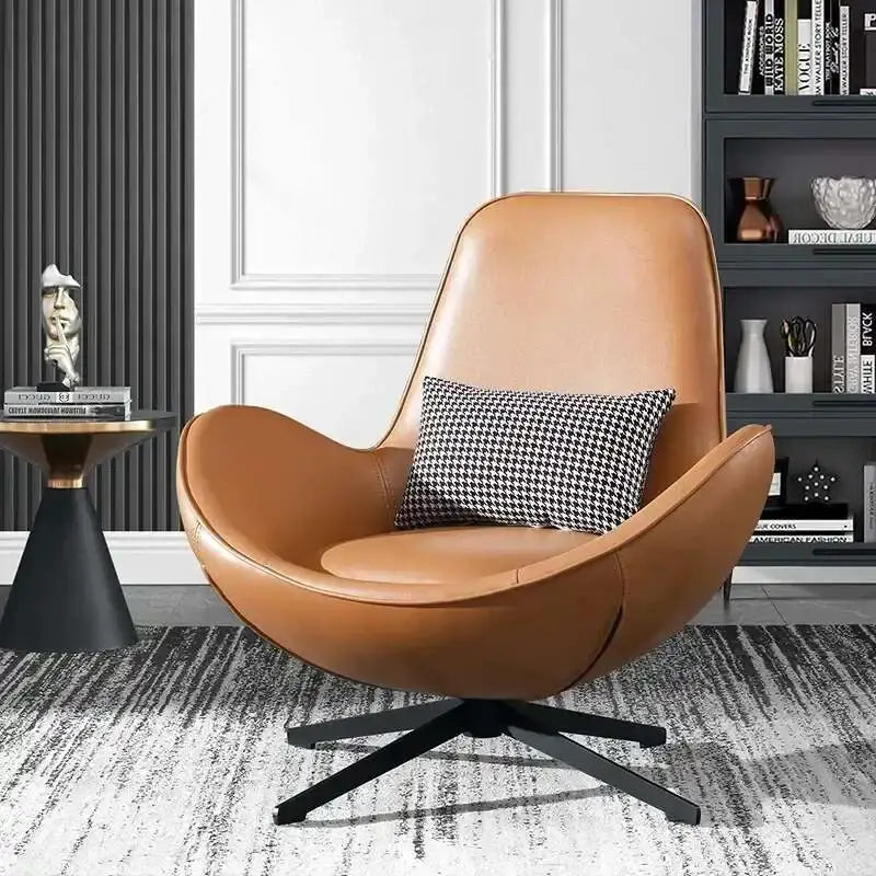 stylish leather chair for reading