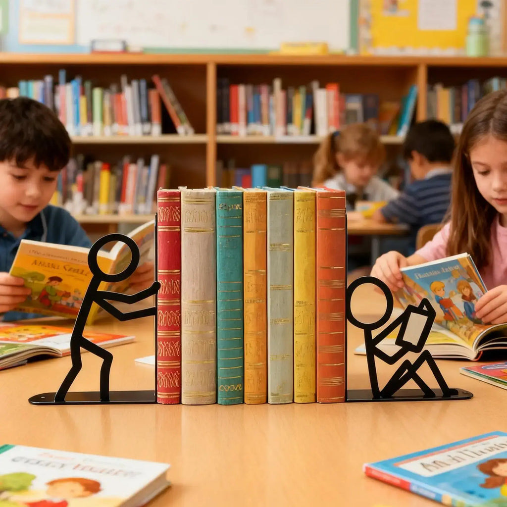 colorful bookend for playful decor