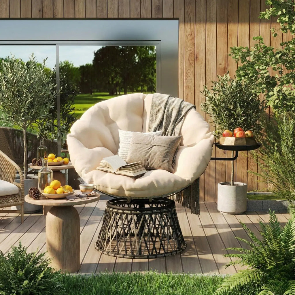 modern chair for outdoor reading nook