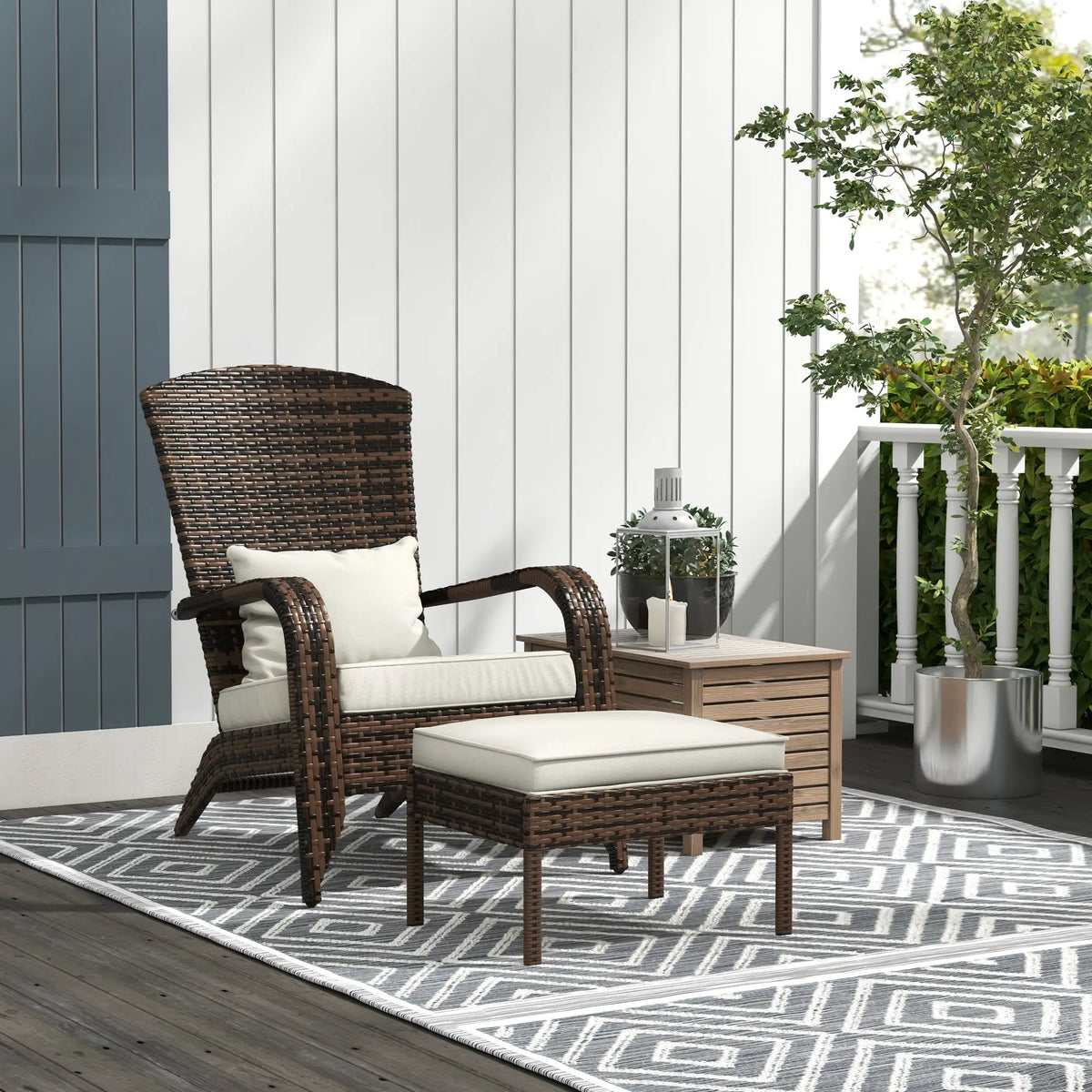 cozy outdoor chair for reading