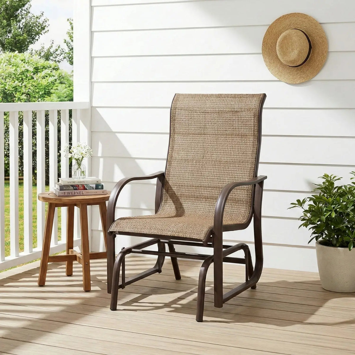 relaxing lounge chair for outdoor reading