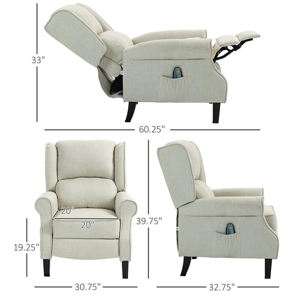 stylish large reading chair with soft upholstery